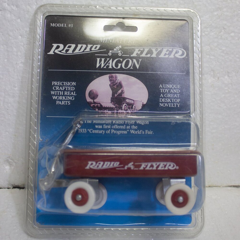 New in Package Vintage Miniature Radio Flyer Wagon